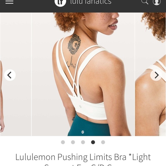 LULULEMON PUSHING LIMITS BRA - Picture 2 of 5